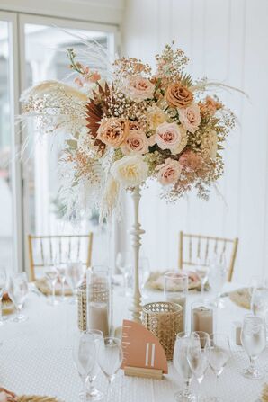 Coral Wedding Centerpieces