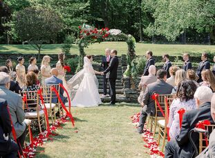 Michelle and John’s wedding day was dedicated to fusing their two cultures. “We wanted to blend Chinese and American themes together, just as we were 