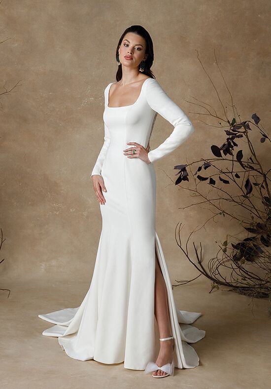 Justin Alexander Gemma Fit-and-Flare Wedding Dress - 1