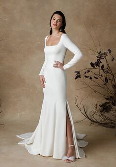 Justin Alexander Gemma Fit-and-Flare Wedding Dress