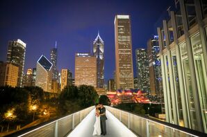 Charcoal Gray Groom's Suit in Chicago