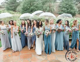couple walking through open door wedding and how to show grace while wedding planning