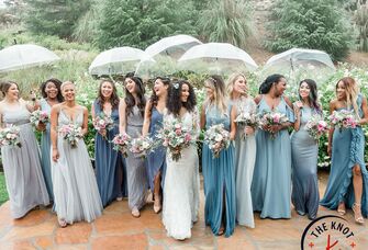 couple walking through open door wedding and how to show grace while wedding planning