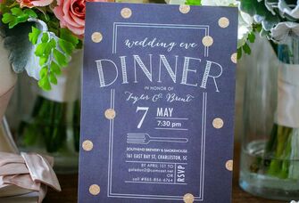 Wedding rehearsal invitation 