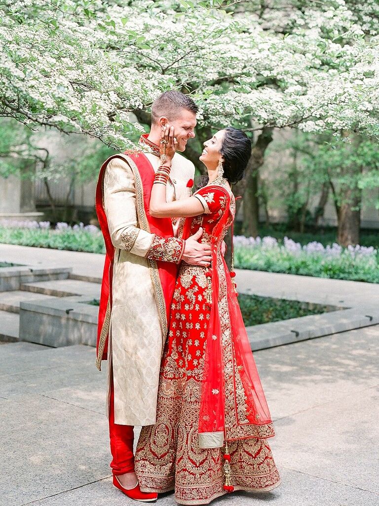 Couple gazing at each other lovingly