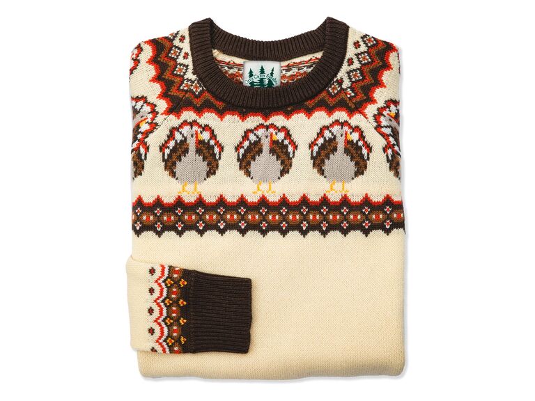 Turkey Thanksgiving couples matching sweater