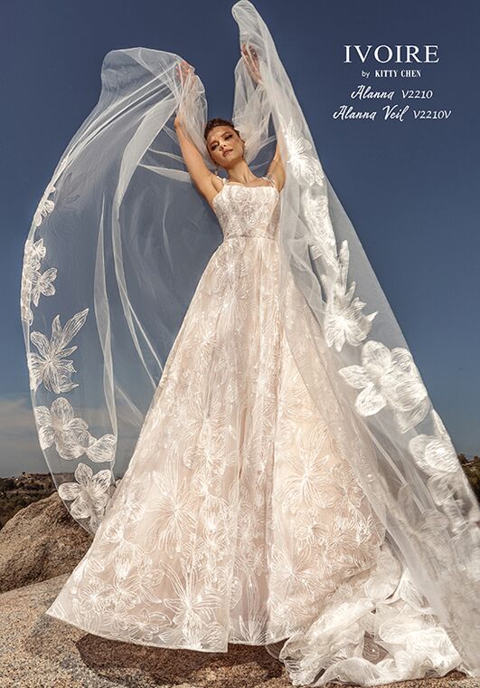 IVOIRE by KITTY CHEN ALANNA, V2210 A-Line Wedding Dress - 6