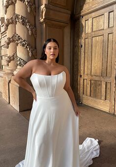 Stella York 7618 plus A-Line Wedding Dress