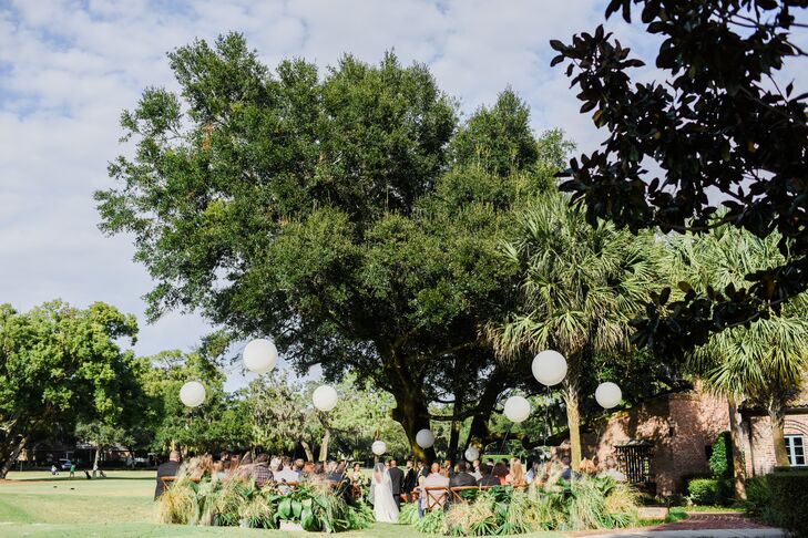 Intimate Outdoor Ceremony Under Oak Tree