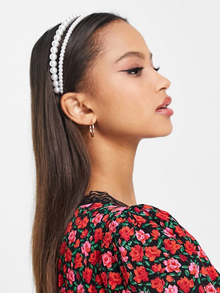 Double pearl headband from ASOS. 