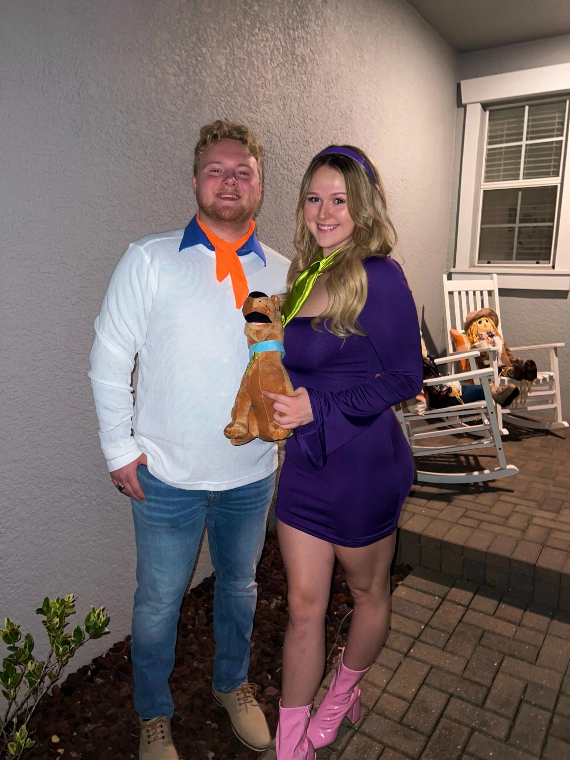 Our Halloween debut as Daphne and Fred from Scooby Doo!
This was our 1st outing as a couple!