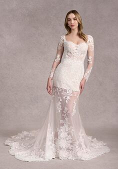 Adrianna Papell Platinum 31262 Sheath Wedding Dress