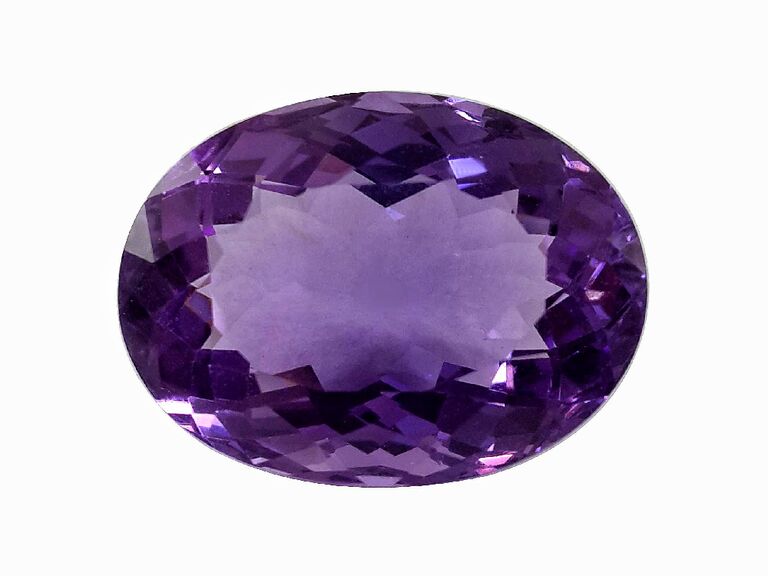 purple amethyst colored gemstone