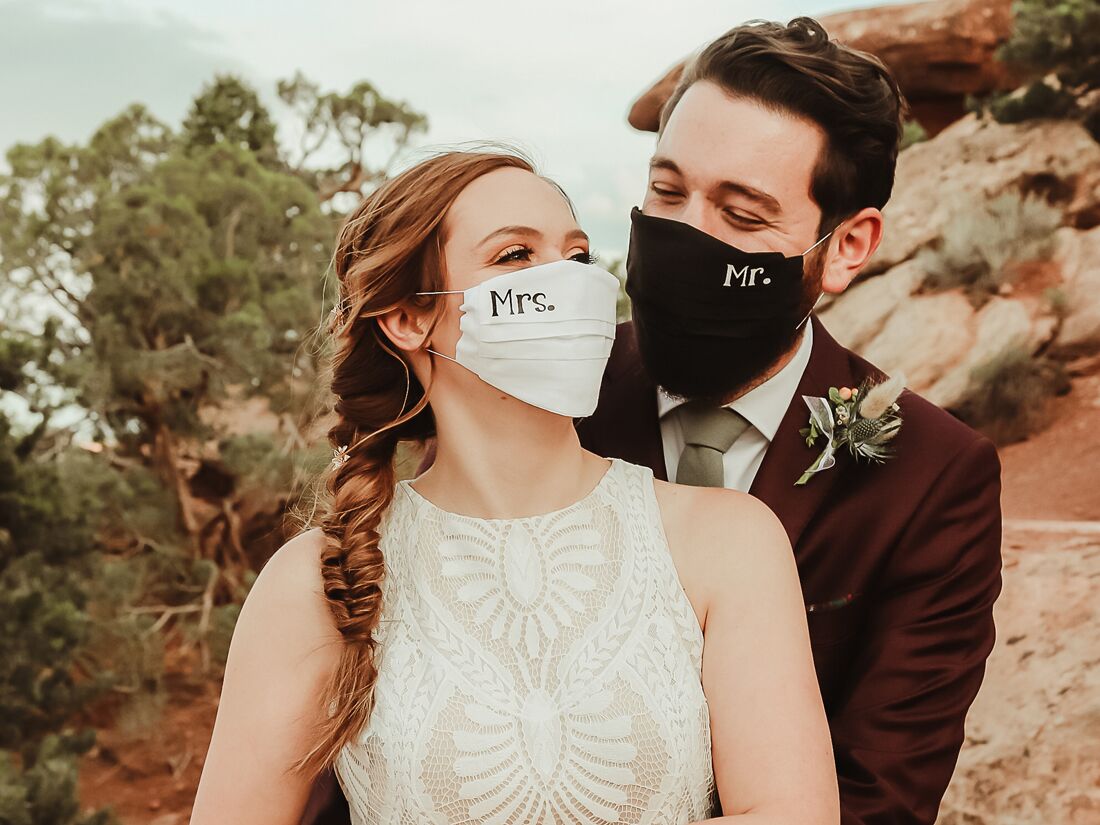 24 Wedding Masks & Face Coverings That Will Look Good in Photos