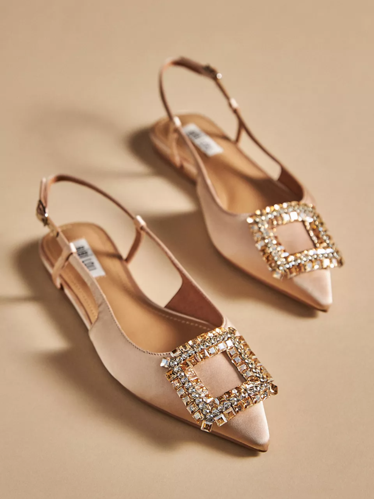 Nude embellished flats from Bibi Lou