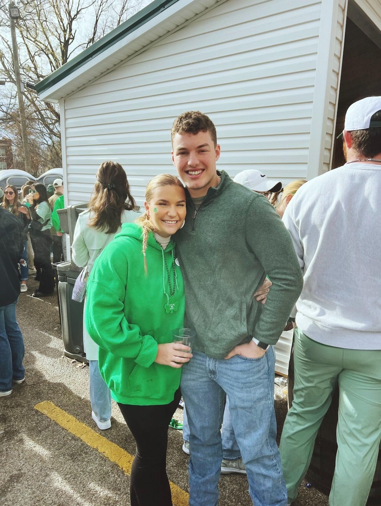Until they both graduated from college, and Ragan finally moved to Louisville! Ragan moved into an apartment with her Maid of Honor, Hayden, just a 3-minute drive from Brady's. 