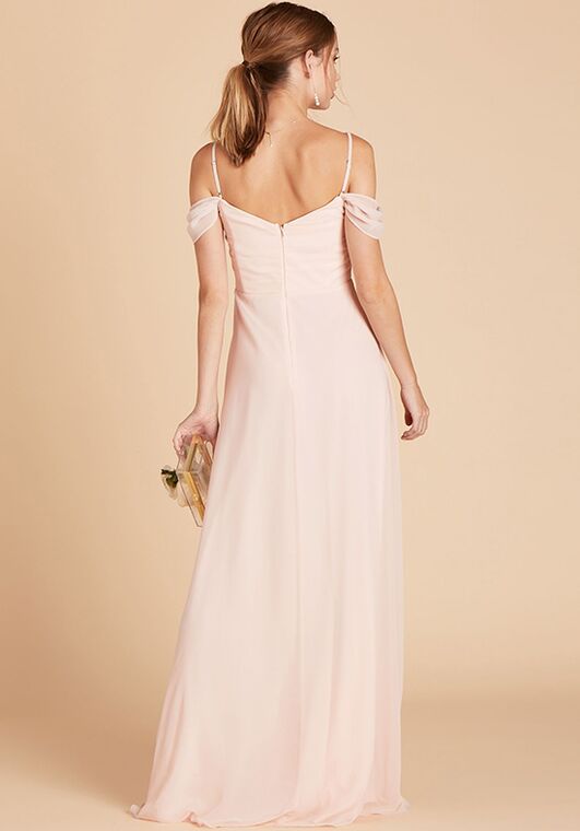 Birdy Grey Spence Convertible Dress in Pale Blush V-Neck Bridesmaid Dress - 2