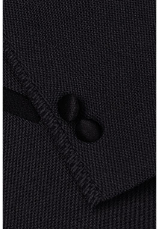 Little Tuxedos "Prodigy" Kids Dark Charcoal Tuxedo (5-Piece Set) Flower Girl Dress and Ring Bearer Outfit - 5