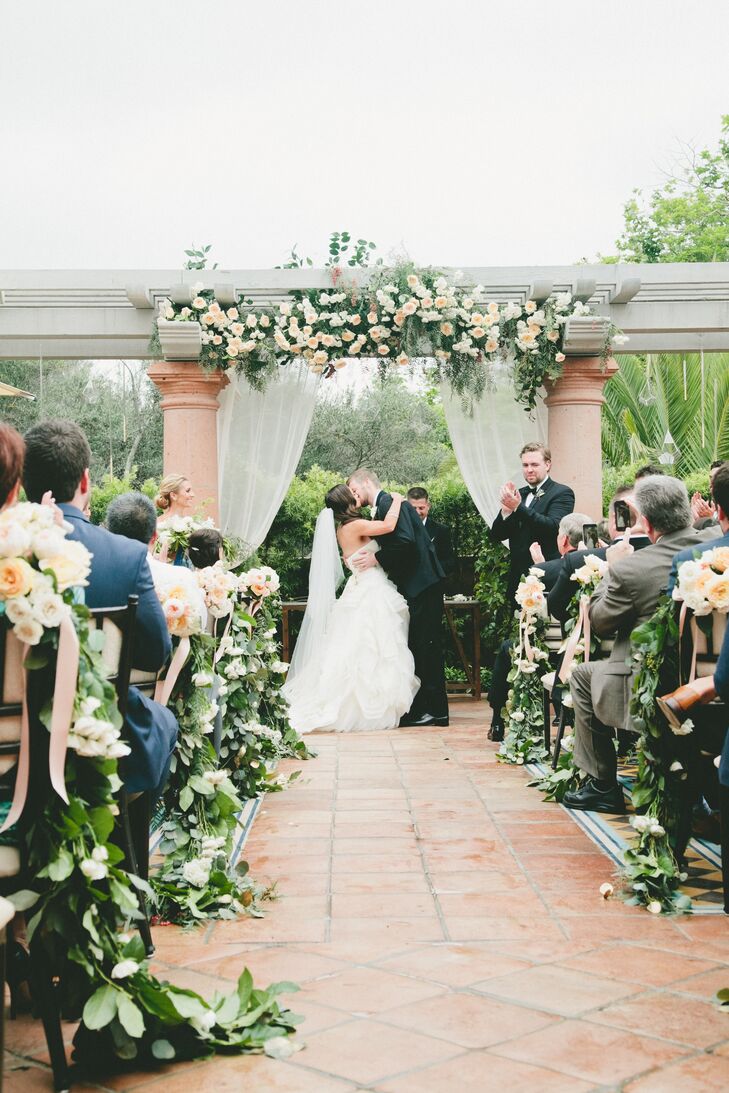 Carly and Kevin exchanged personalized vows on the Sunset Patio at Rancho Valencia in Rancho Santa Fe, California.