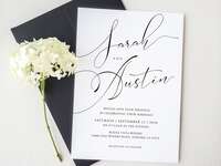 printable wedding invitation template with calligraphy
