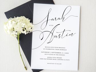 printable wedding invitation template with calligraphy
