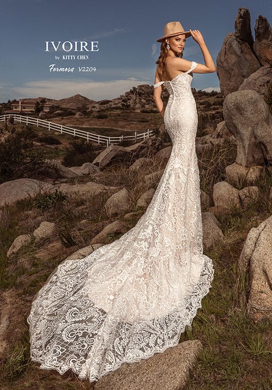 IVOIRE by KITTY CHEN FORMOSA, V2204 Sheath Wedding Dress - 5