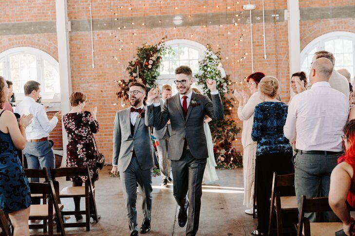 Same-Sex Couple Recessional at Brick in San Diego, California