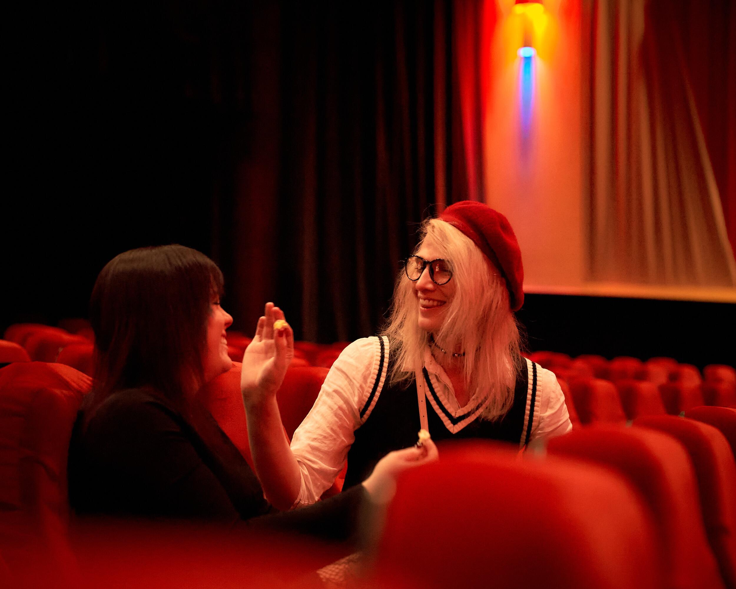 ….and settled into their seats.