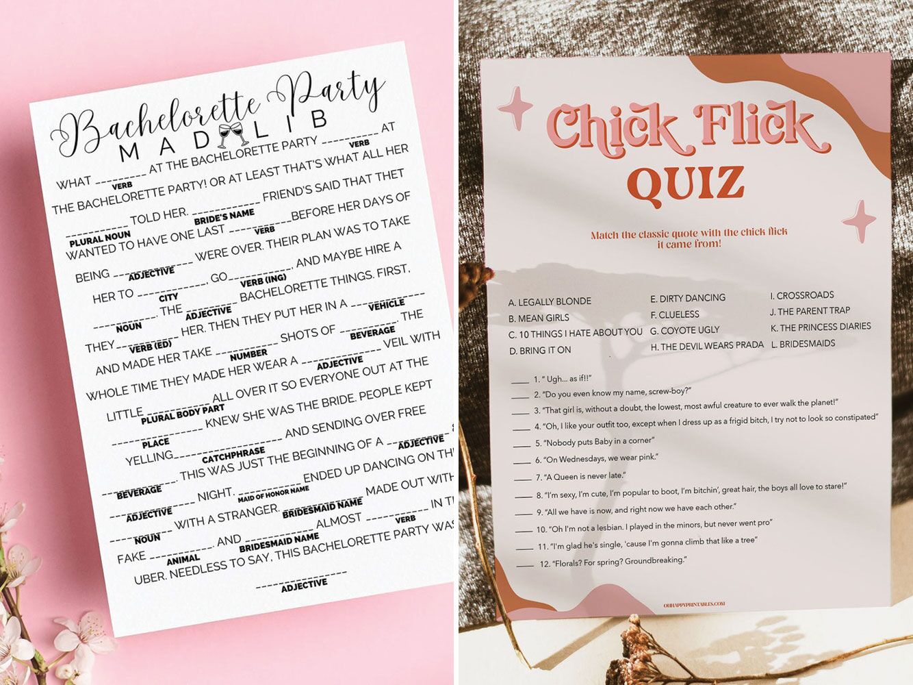 Printable Bachelorette Party Games Youll Stan