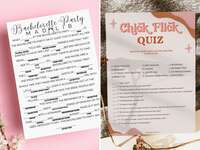Two printable bachelorette party games