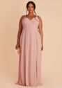 Birdy Grey Cindy Dress in Chiffon Dusty Rose V-Neck Bridesmaid Dress - thumbnail - 4