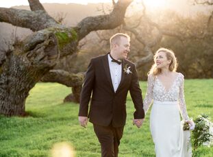 "The art deco theme was really inspired by my sister, whose background is in art history," Cynthia Kelly says of her wedding to Nick Odlum. "My mom is