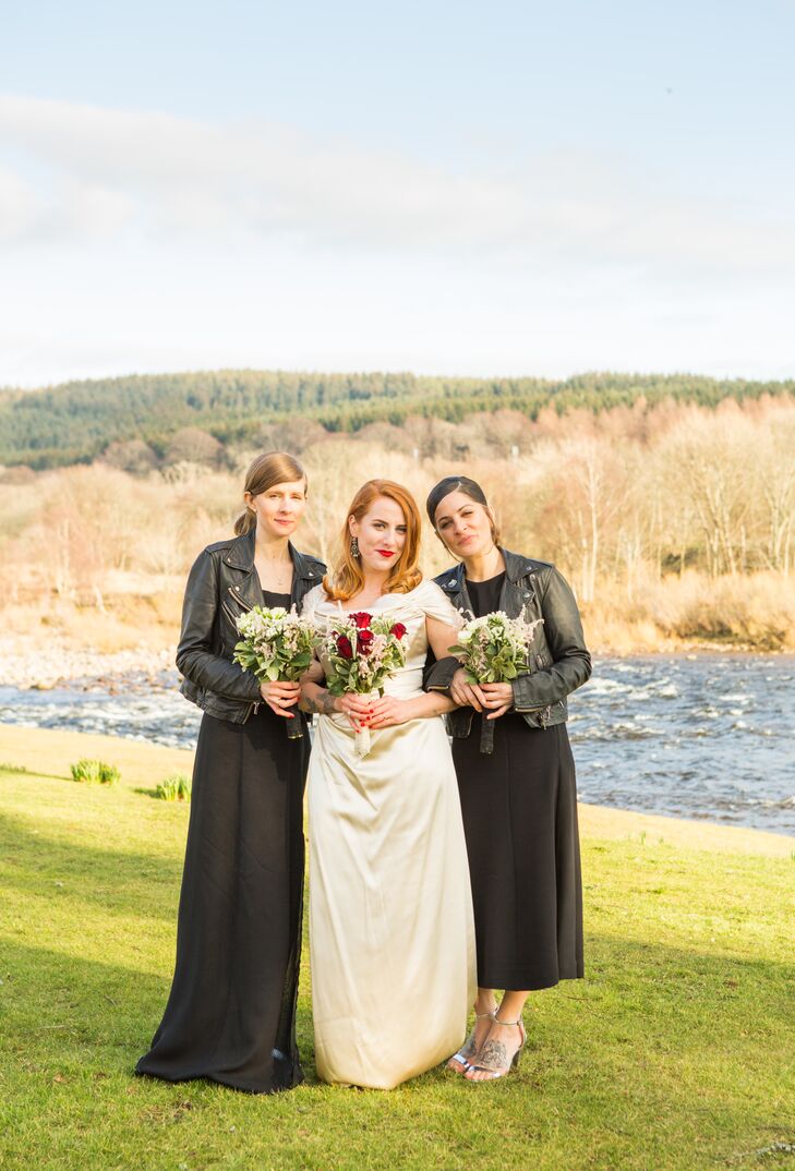bridesmaid dresses scotland Joyful Colourful Boho & Floral Alternative Scottish Wedding