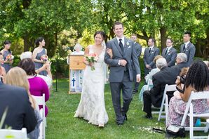 Custom-Made Wedding Dress With Chantilly Lace