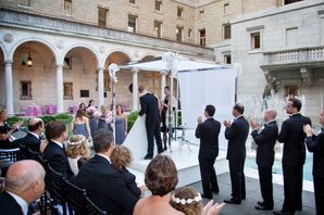 Boston Public Library Courtyard Jewish Wedding Ceremony