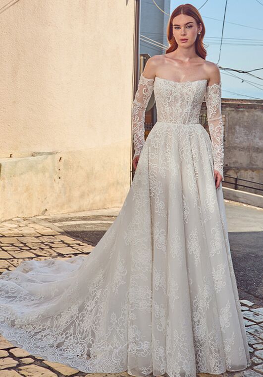 L'amour by Calla Blanche LA25101 Aretha A-Line Wedding Dress - 3