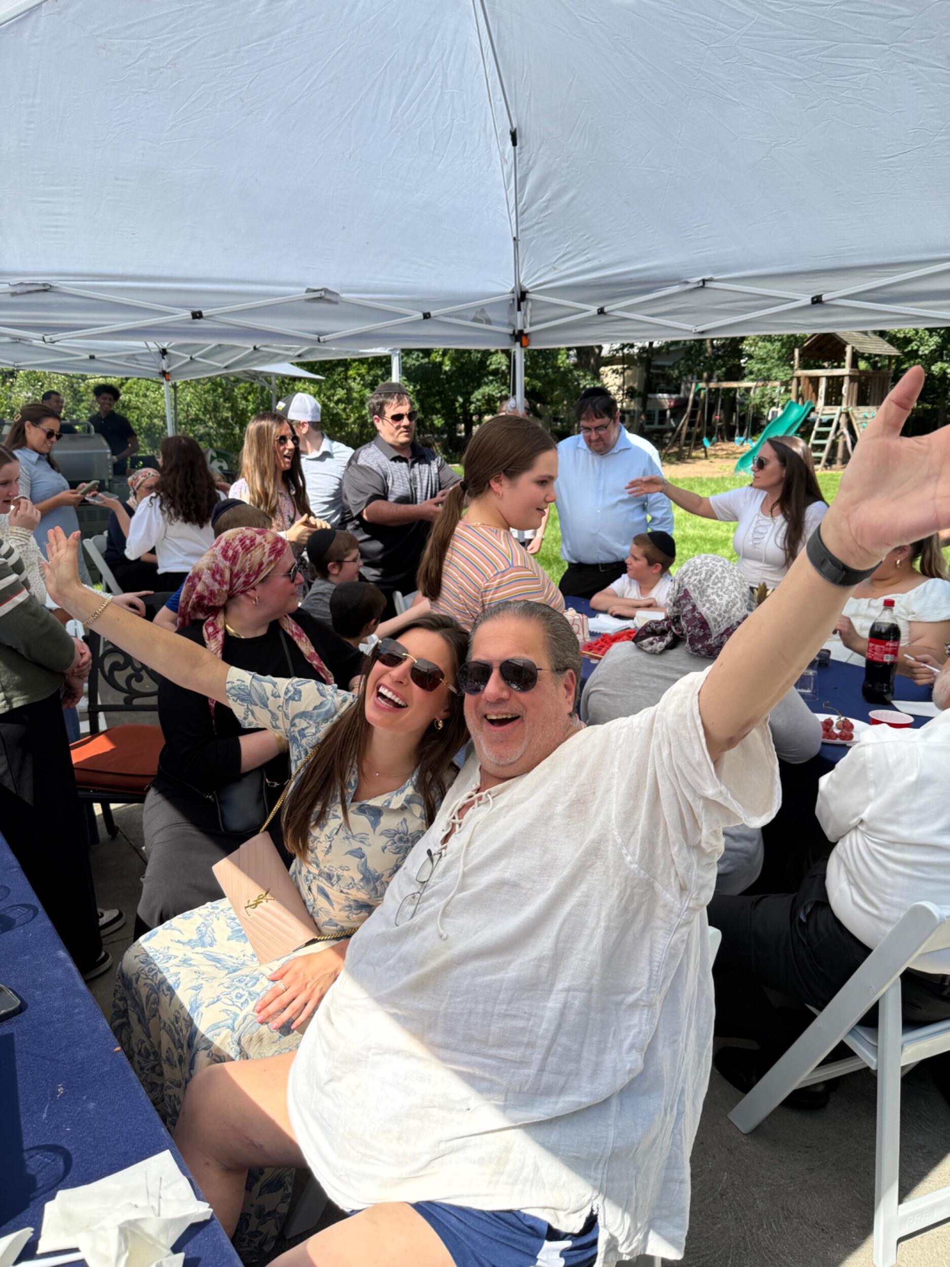 The couple celebrates David’s uncle’s 70th birthday with family!