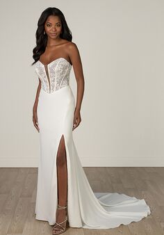 Stella York 8040 Column Wedding Dress