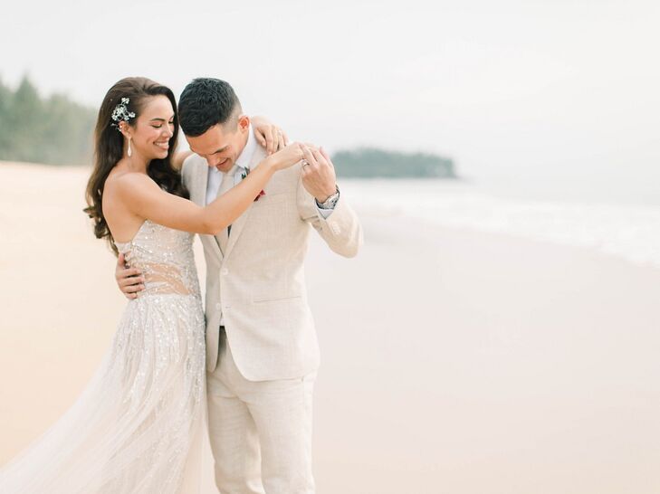 Actress Taya Rogers and professional soccer player Mika Chunuonsee wed in a tropical, romantic wedding at Baba Beach Resort. "We both always knew we w