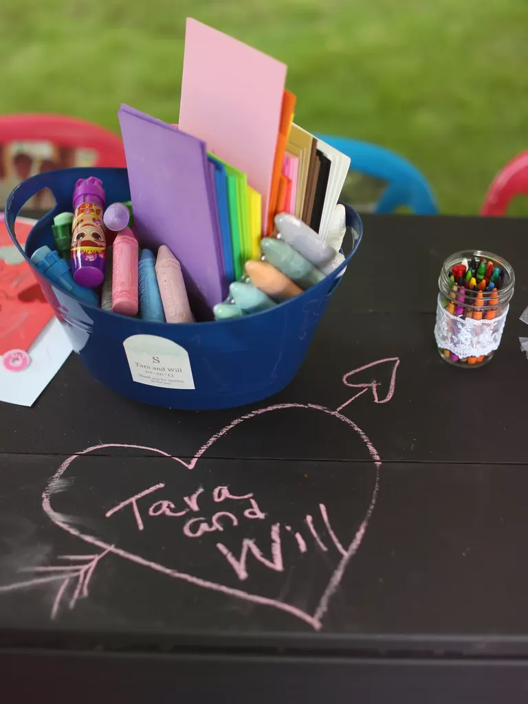 Chalkboard Table Games for Kids