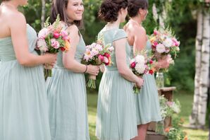 Delightfully Mismatched Bridesmaids