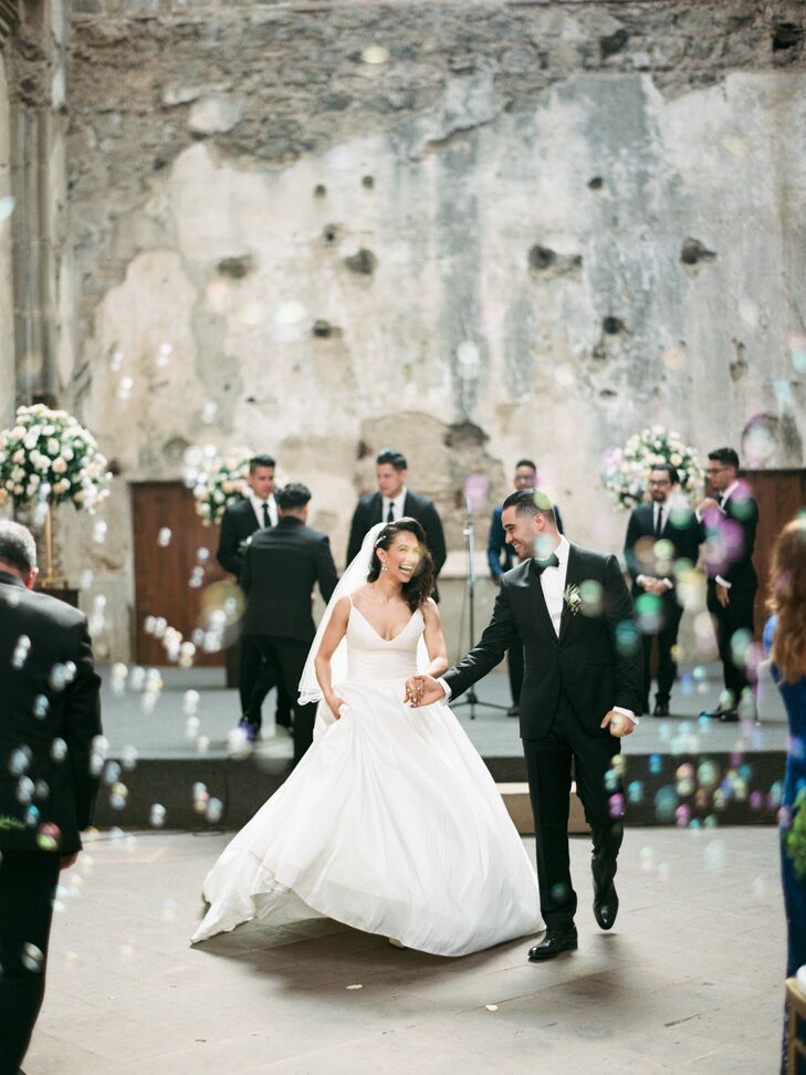 For their spring wedding, Blanca Velasquez and Delgis Mustafa whisked their friends and family off to Antigua, Guatemala, for a romantic affair with a