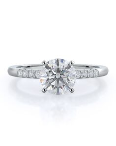 With Clarity Classic Princess, Asscher, Cushion, Emerald, Marquise, Pear, Radiant, Round, Oval Cut Engagement Ring