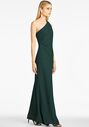 Sachin & Babi Cece Gown - Emerald One Shoulder Bridesmaid Dress - thumbnail - 2