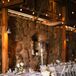 Barn Reception, White Round Dining Tables