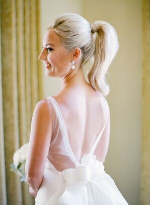 Deep V Illusion Back with Oversize Bow