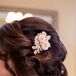 Vintage-Style Blush Rose Hair Accessory
