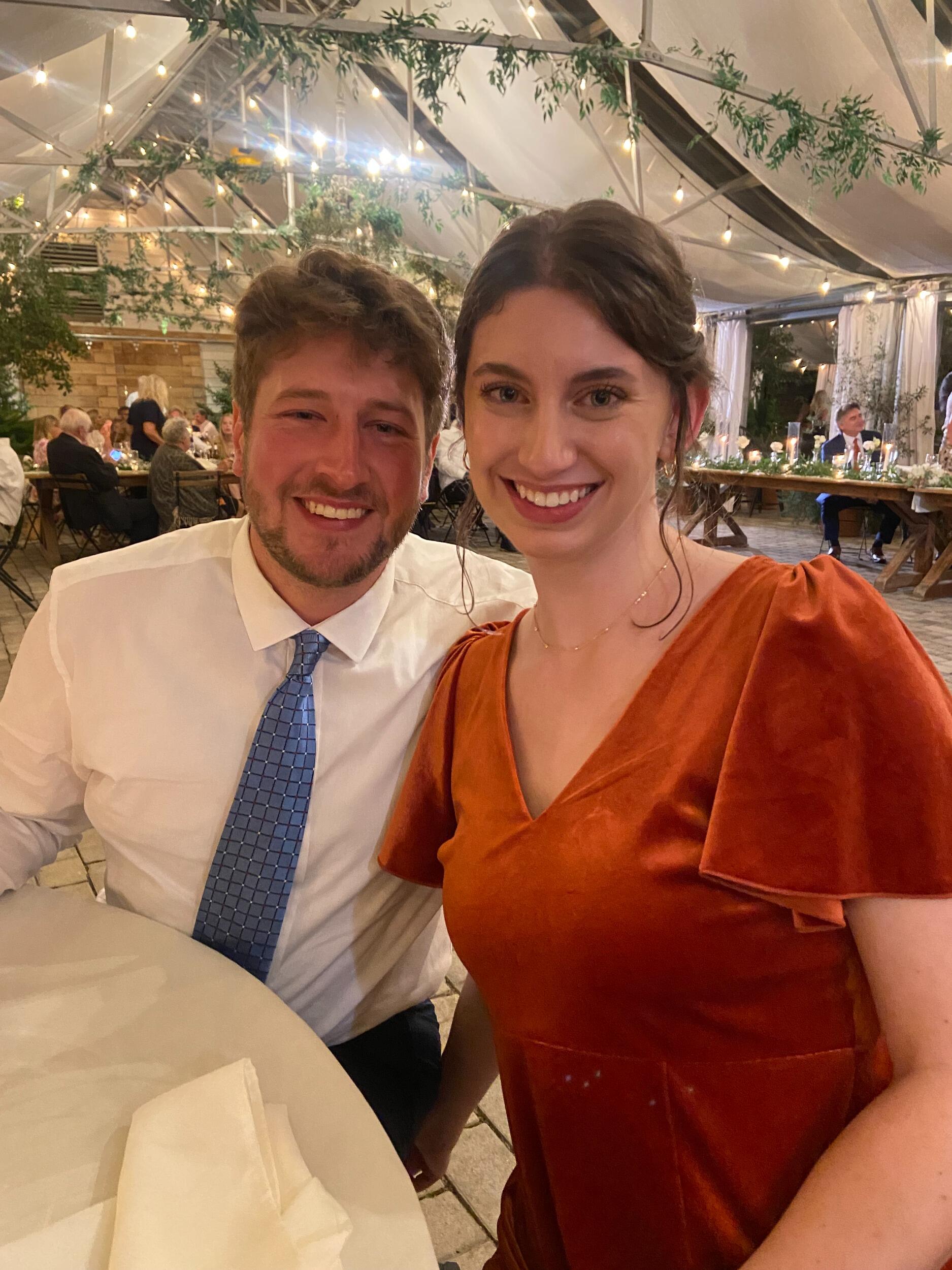 We attended a wedding celebrating the McCourys (Kelsie's Matron of Honor)!