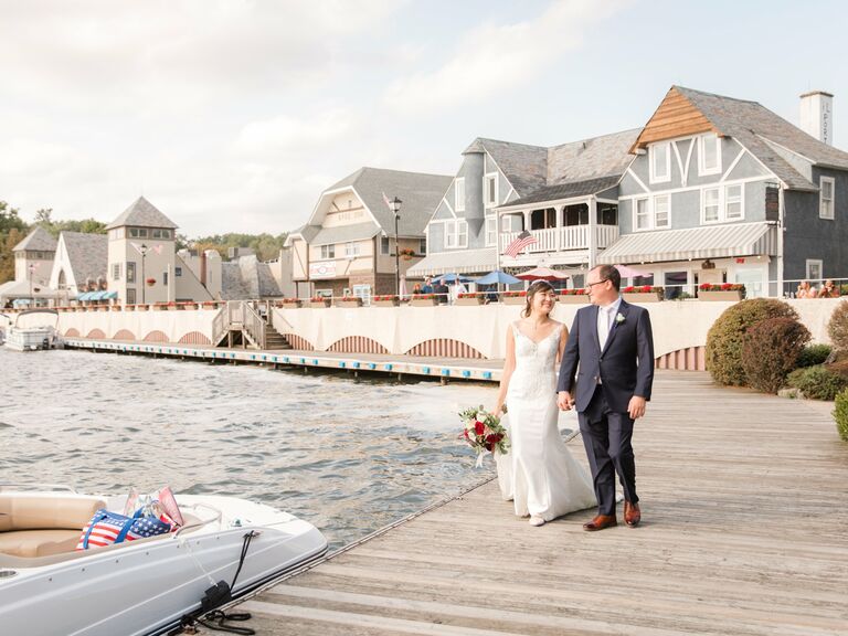Lake wedding venue in Sparta, New Jersey.