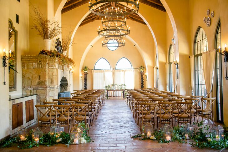 Romantic Lantern and Vine Ceremony Decor